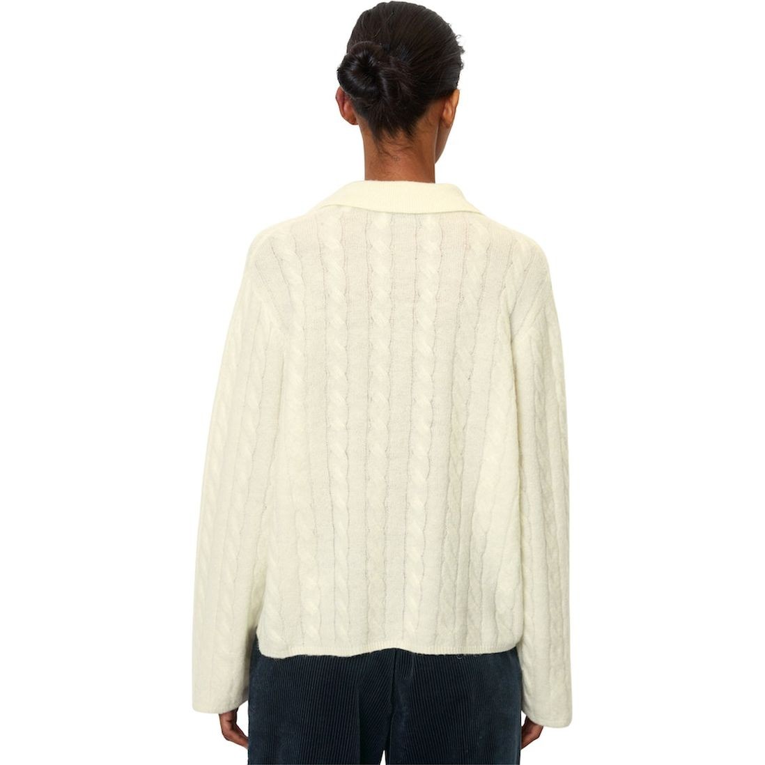 MARC O'POLO Megztinis moterims, Balta 3