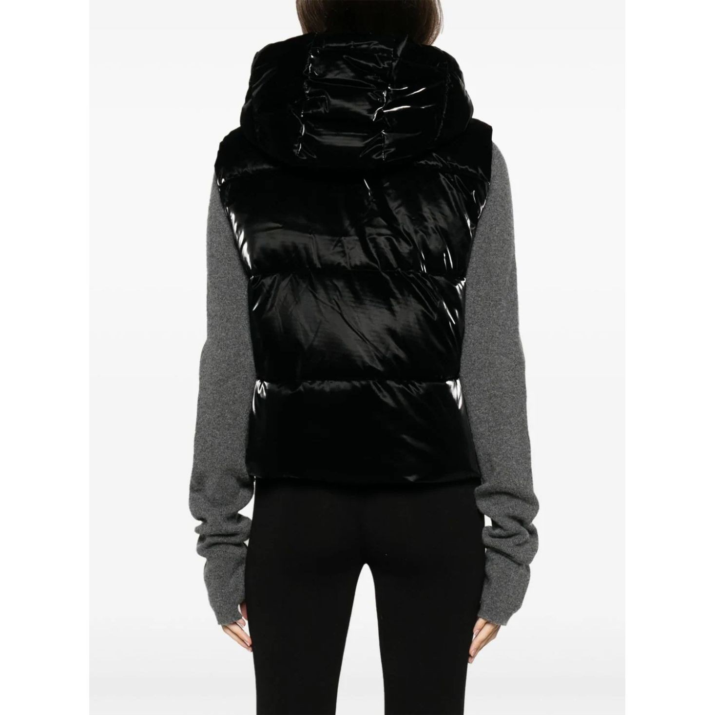 DKNY Pūkinė liemenė moterims, Juoda, S/l short puffer vest 4