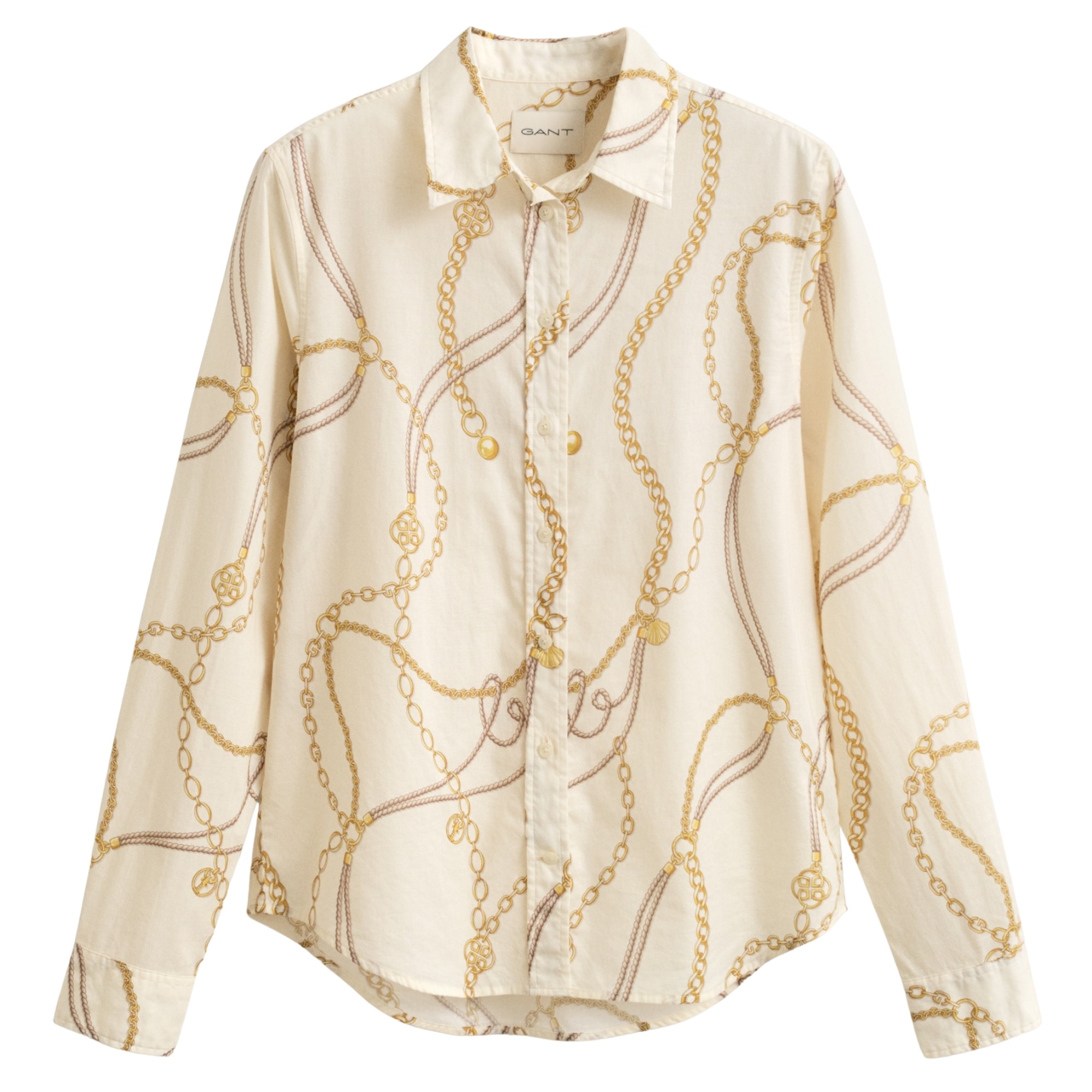 GANT Marškiniai trump. rankovėmis moterims, Baige, 4300625-113 Shirts sho 1