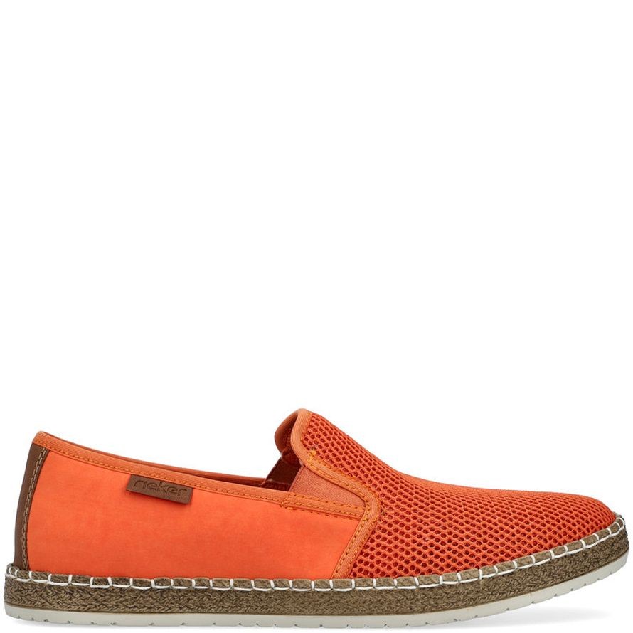 RIEKER Laisvalaikio bateliai vyrams, Oranžinė, LEISURE 3