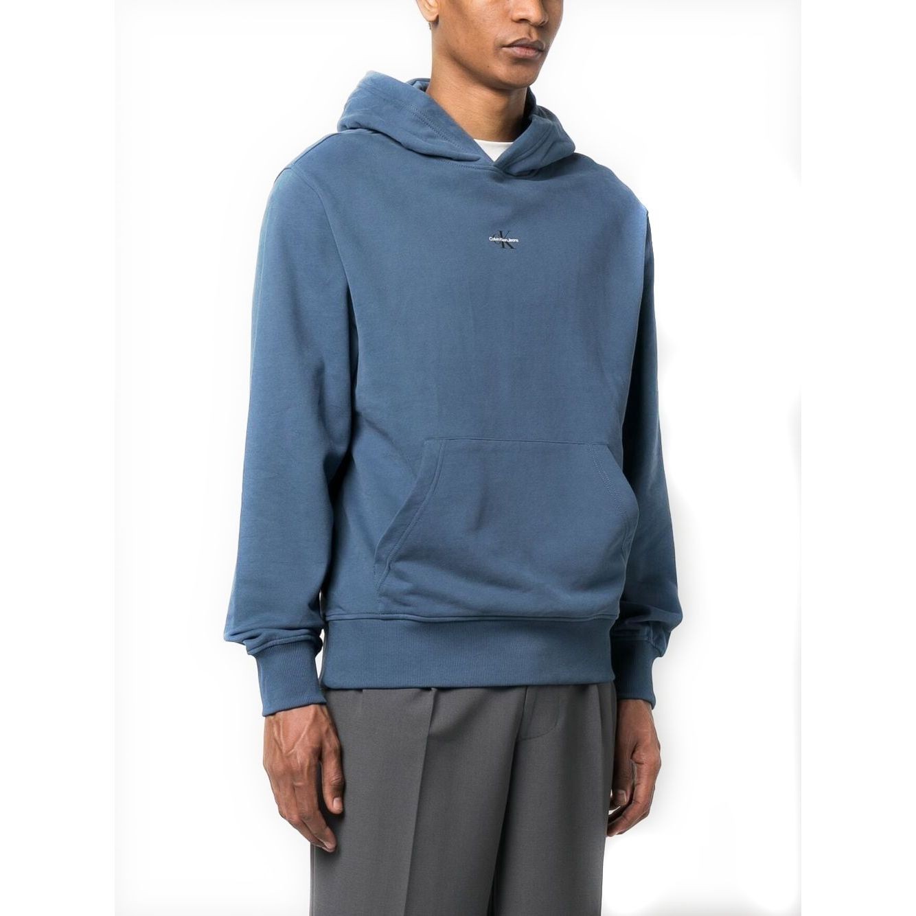 CALVIN KLEIN JEANS Džemperis vyrams, Mėlyna, Micro monologo hoodie 2