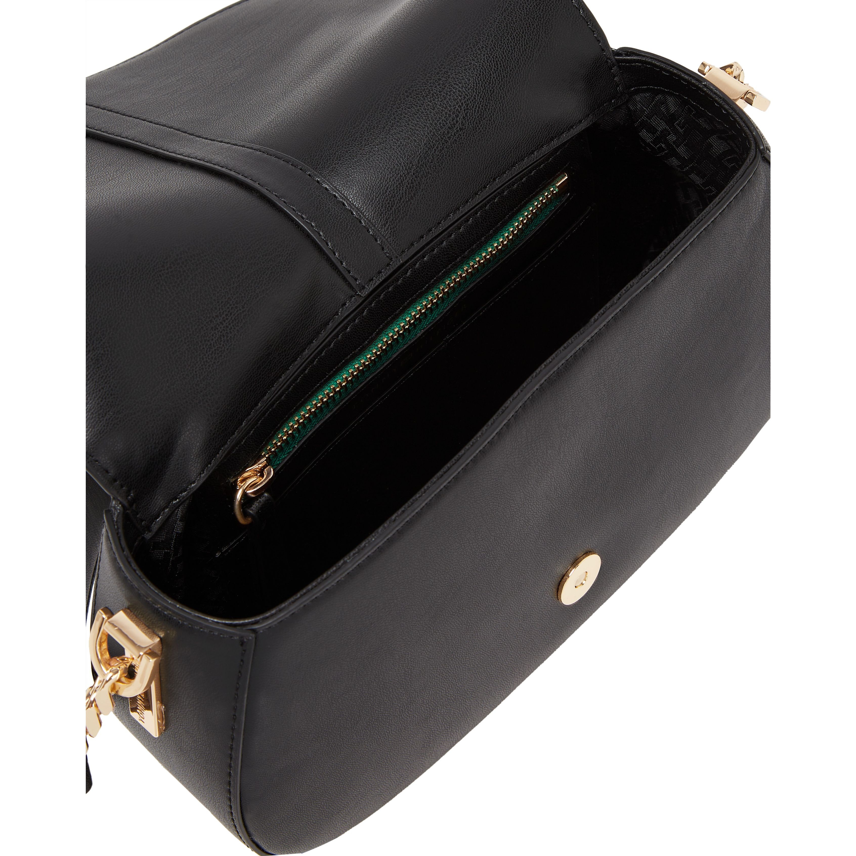 TOMMY HILFIGER Rankinė per petį moterims, Juoda, Heritage saddle bag 4