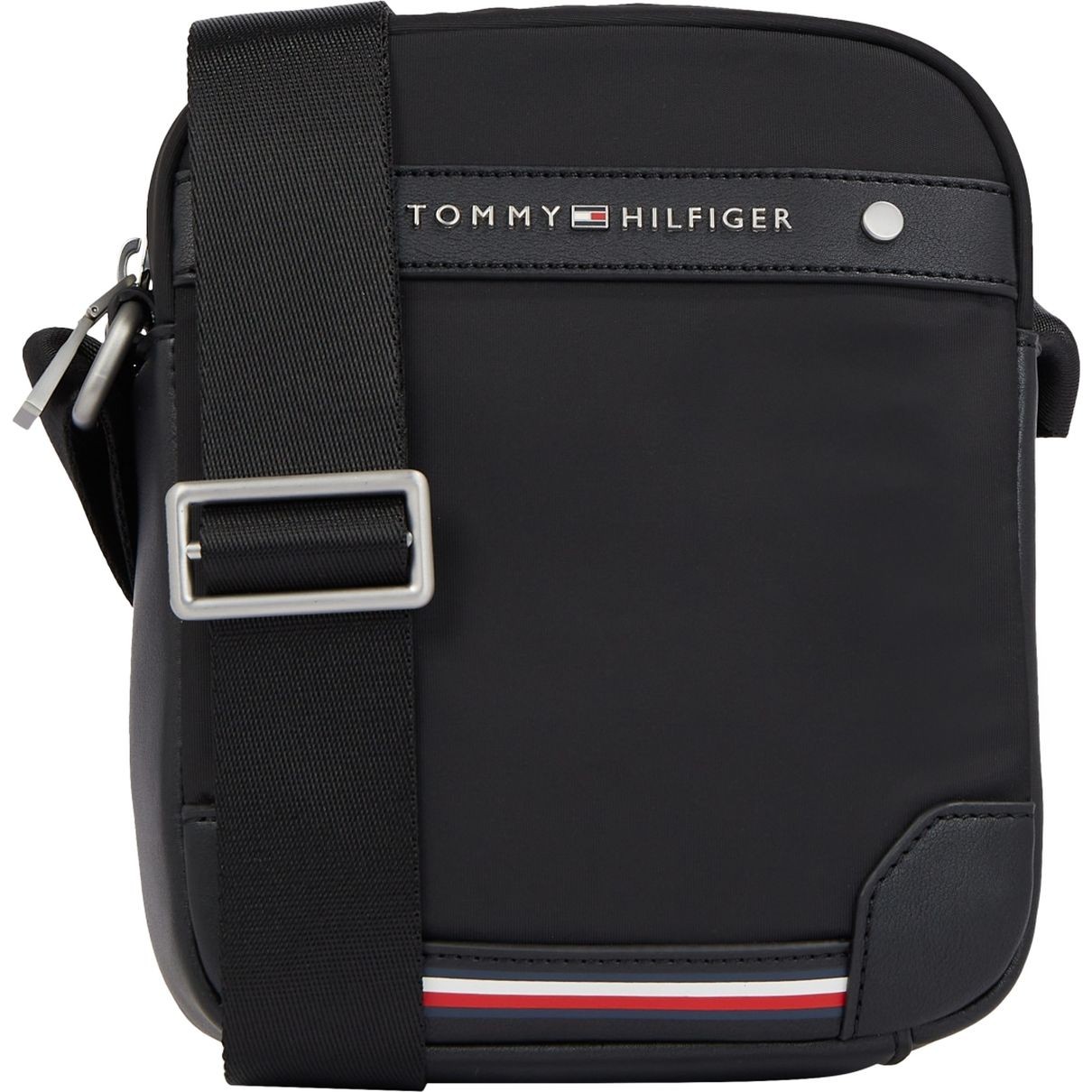TOMMY HILFIGER Rankinė per petį vyrams, Juoda, Central repreve mini reporter 1