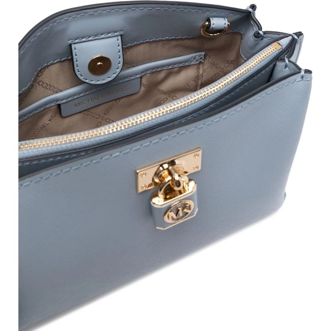 MICHAEL KORS Rankinė per petį moterims, Mėlyna, Medium  messenger bag 4