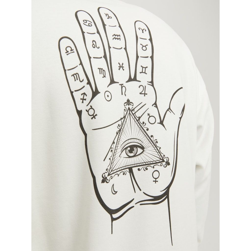 JACK & JONES Megztinis vyrams, Balta, Mystic sweat crew neck 4