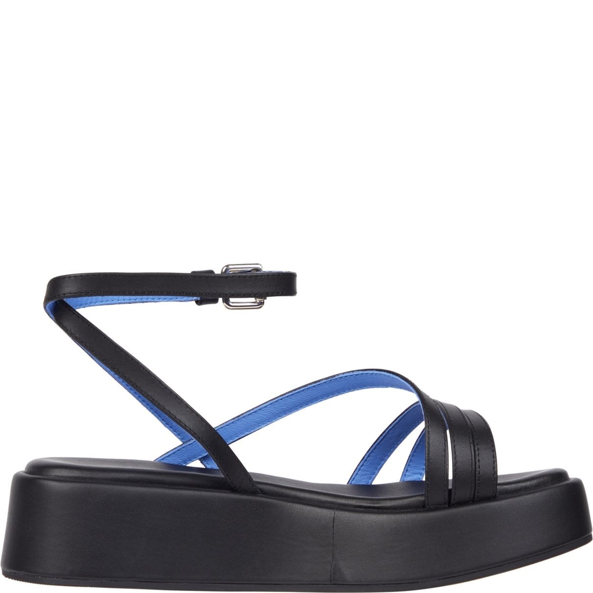 TOMMY HILFIGER Basutės moterims, Juoda, Strap platform sandals 5