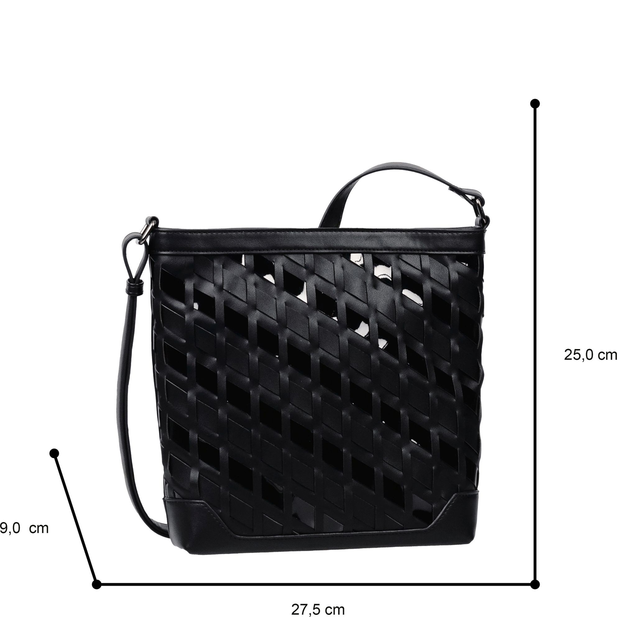 GABOR Rankinė per petį moterims, Juoda, Lilien crossbody 5