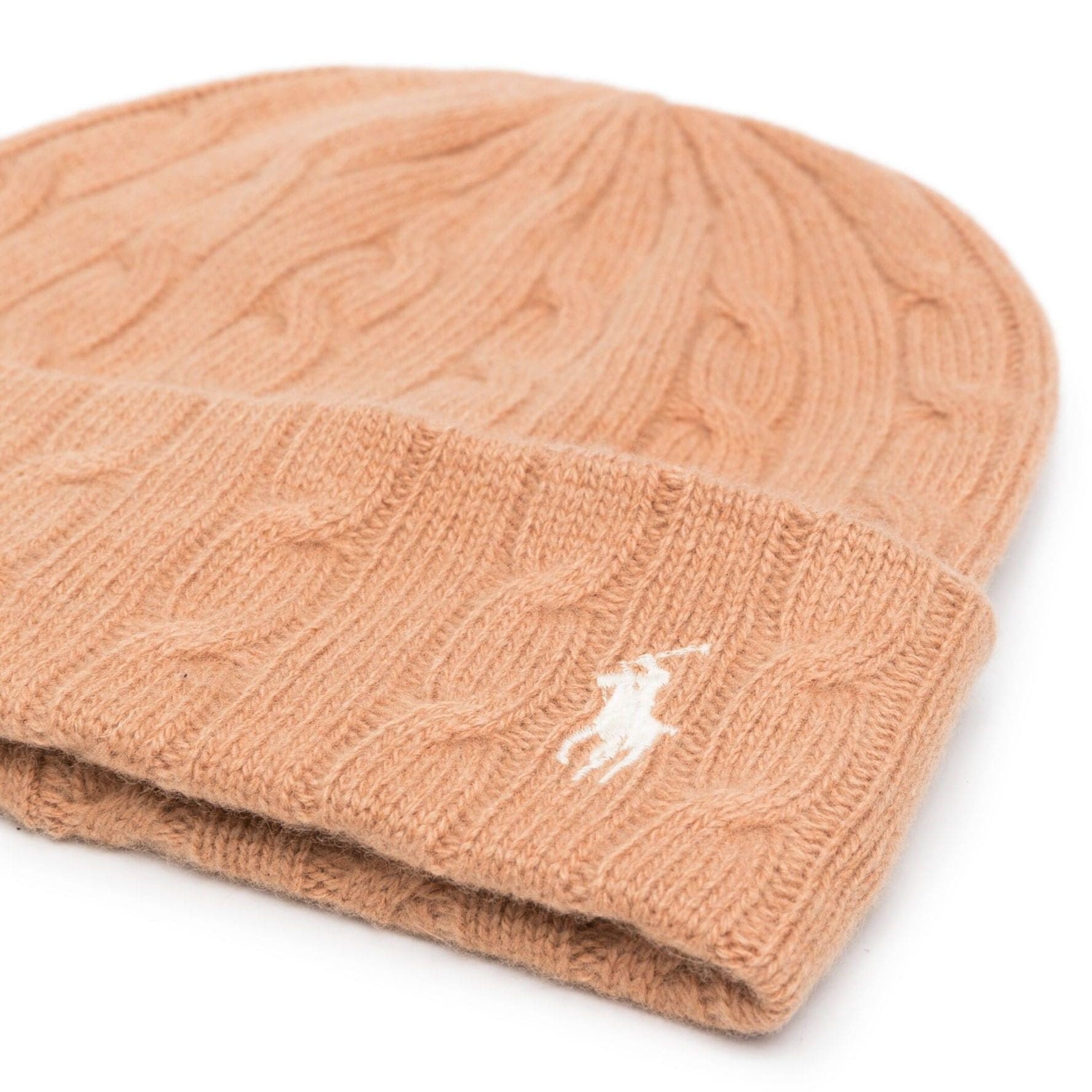 POLO RALPH LAUREN Skrybėlė moterims, Smėlio, Cold weather hat 2