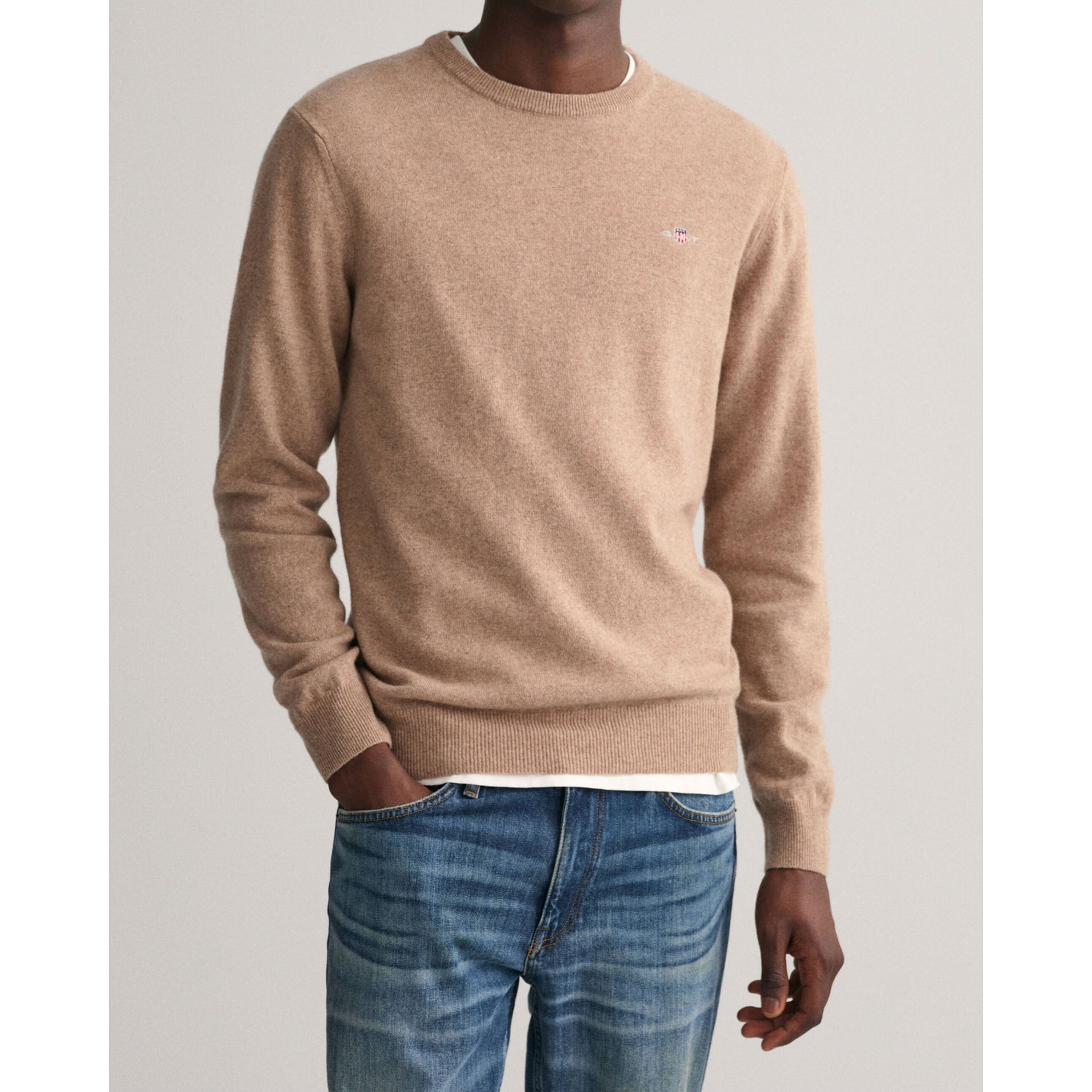 GANT Megztinis vyrams, Ruda, SUPERFINE LAMBSWOOL 2