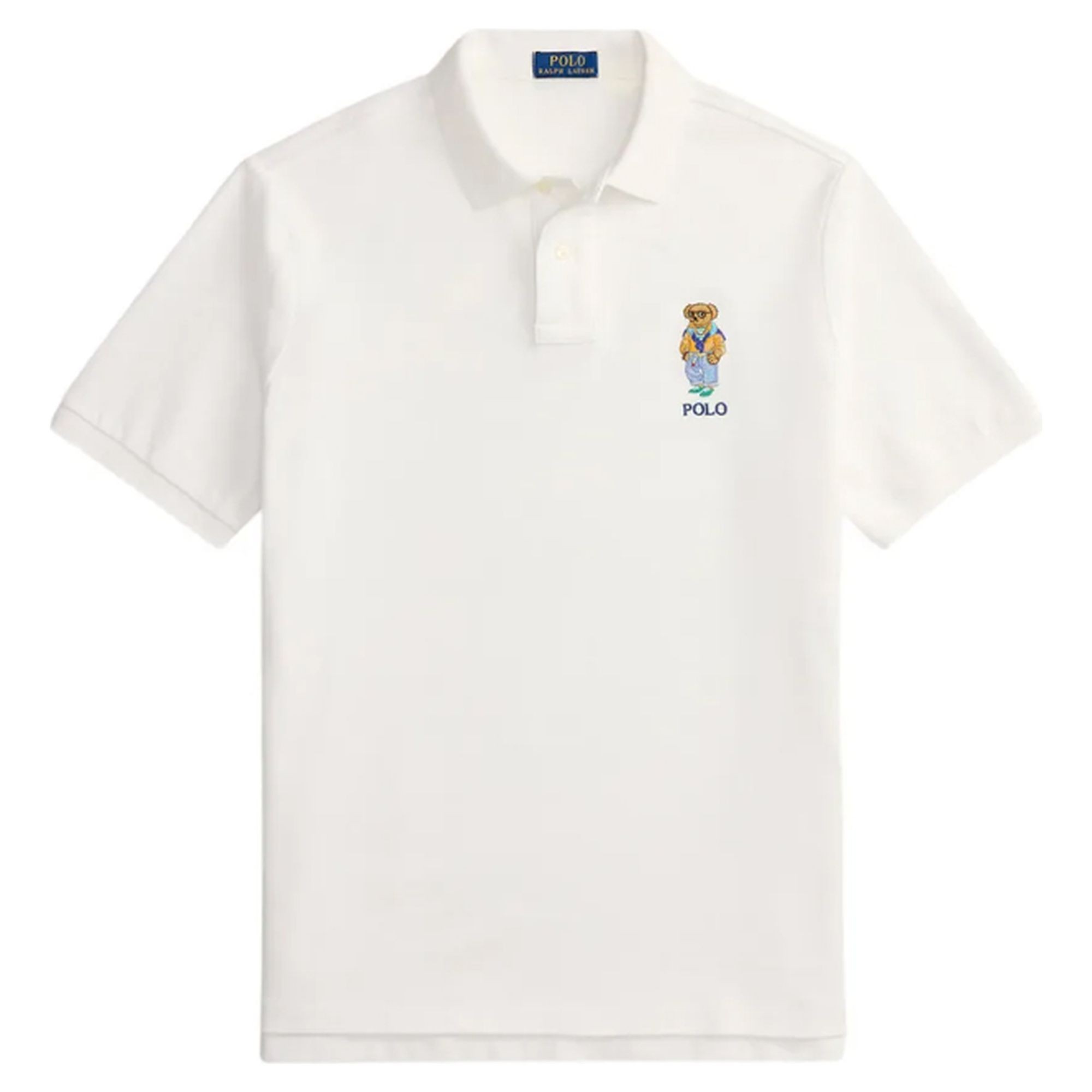 POLO RALPH LAUREN Polo marškiniai trumpos rank. vyrams, Balta, Knit-polo 1