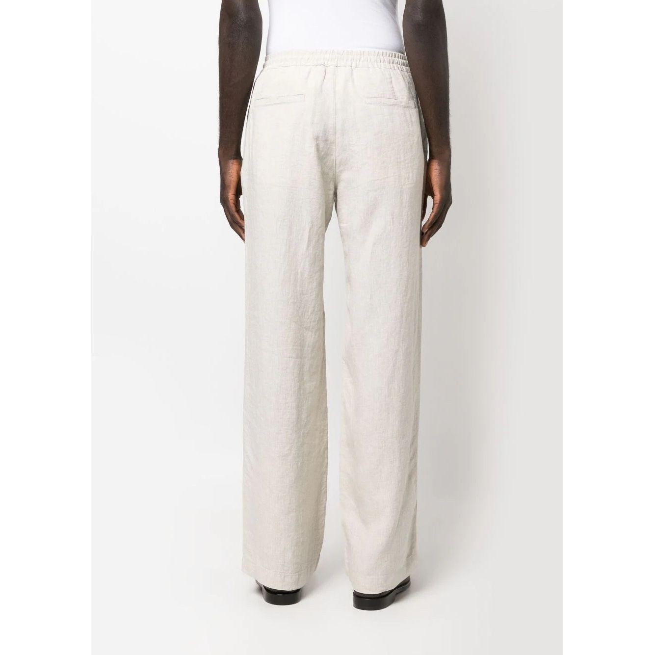 J.LINDEBERG Laisvalaikio kelnės vyrams, Balta, Noah wide linen pants 3