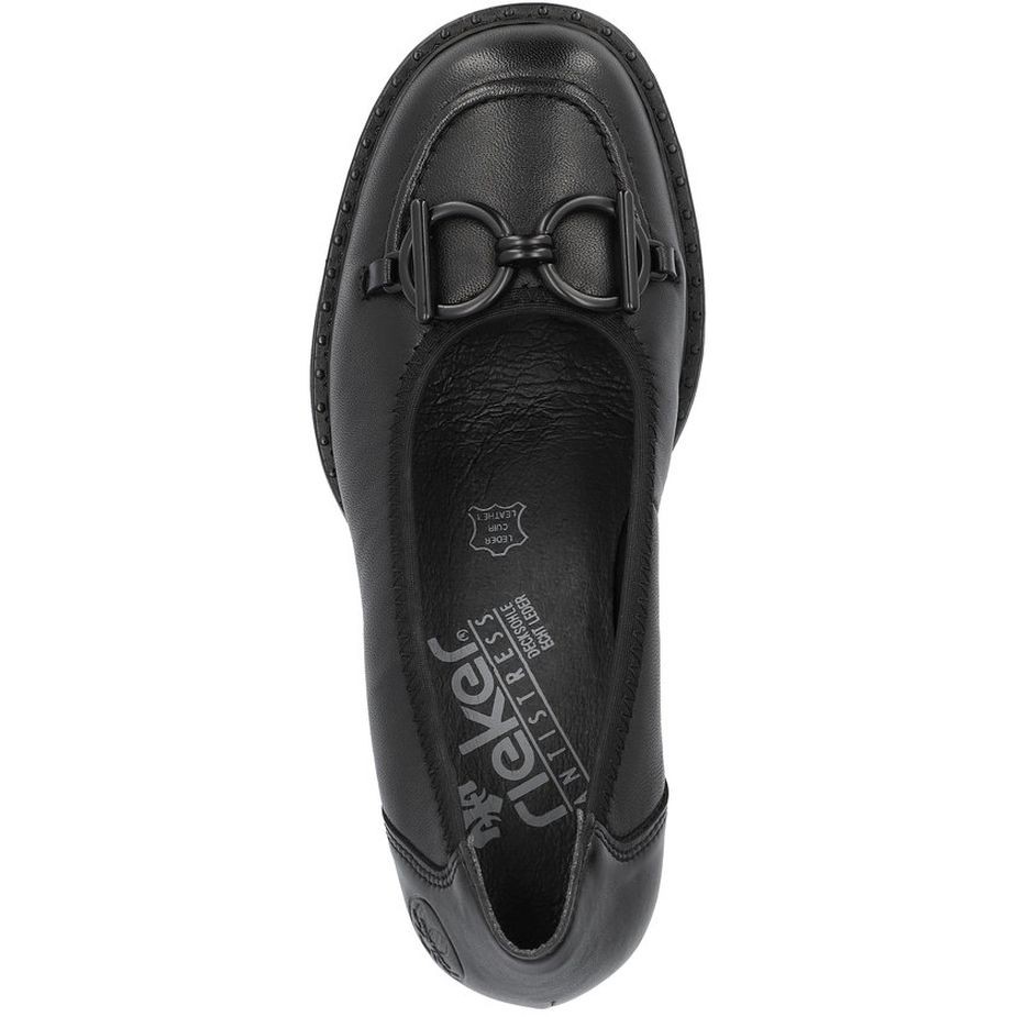 RIEKER Klasikiniai batai moterims, Juoda, FORMAL 6