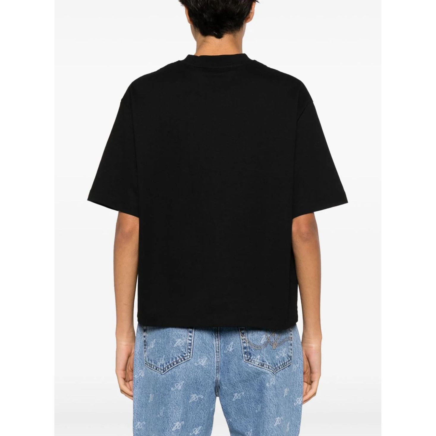 AXEL ARIGATO Marškinėliai trump. rankovėmis moterims, Juoda, Arigato tag t-shirt 4