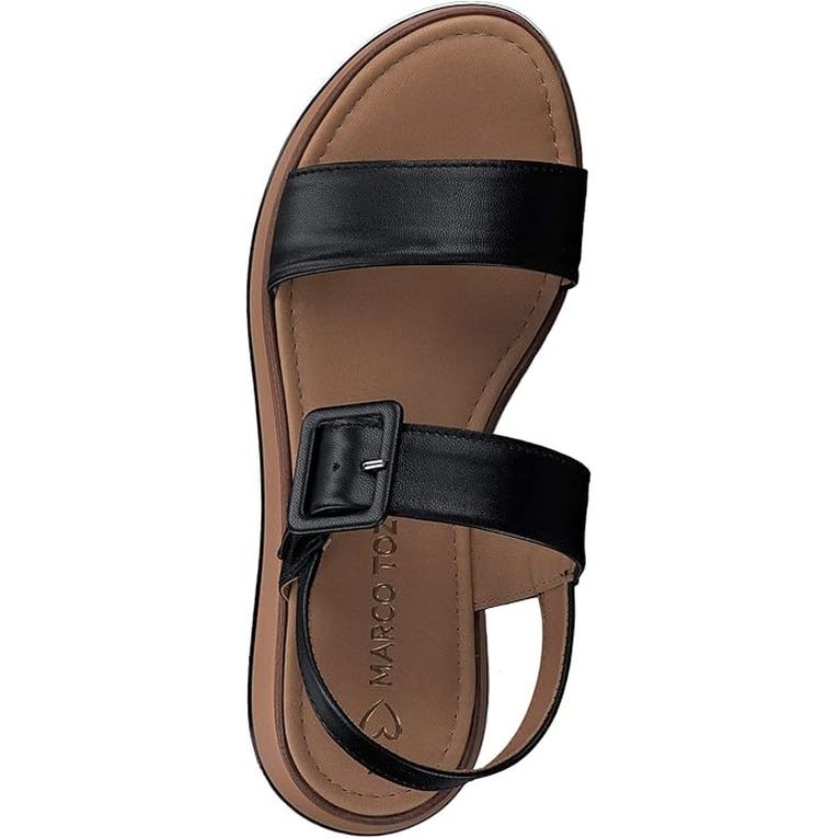 MARCO TOZZI Basutės moterims, Juoda, SANDALS 4