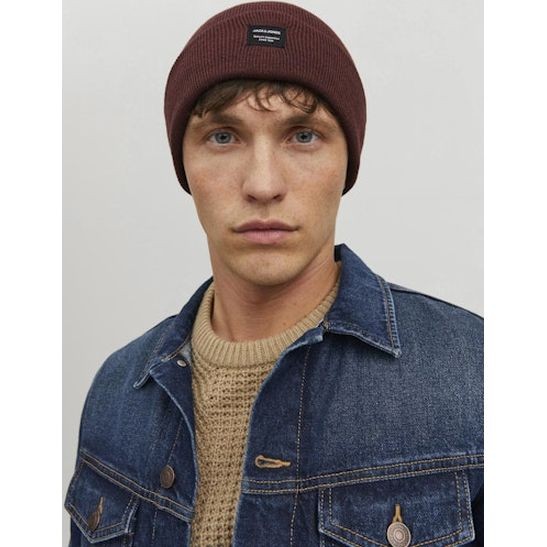 JACK & JONES Skrybėlė vyrams, Vyšninė, JACDNA BEANIE NOOS 3