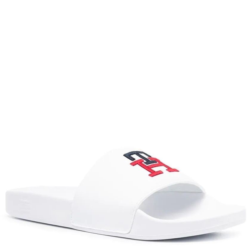 TOMMY HILFIGER Šlepetės moterims, Balta, TH ESSENTIAL SLIDE 1