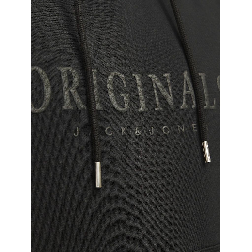 JACK & JONES Džemperis vyrams, Juoda, Frederik sberg sweat hood 3