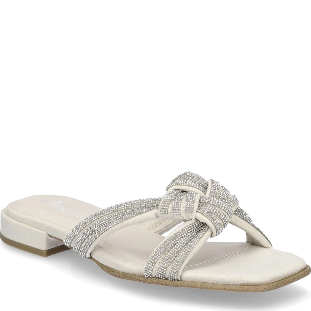 MARCO TOZZI Šlepetės moterims, Smėlio, SLIPPERS 1