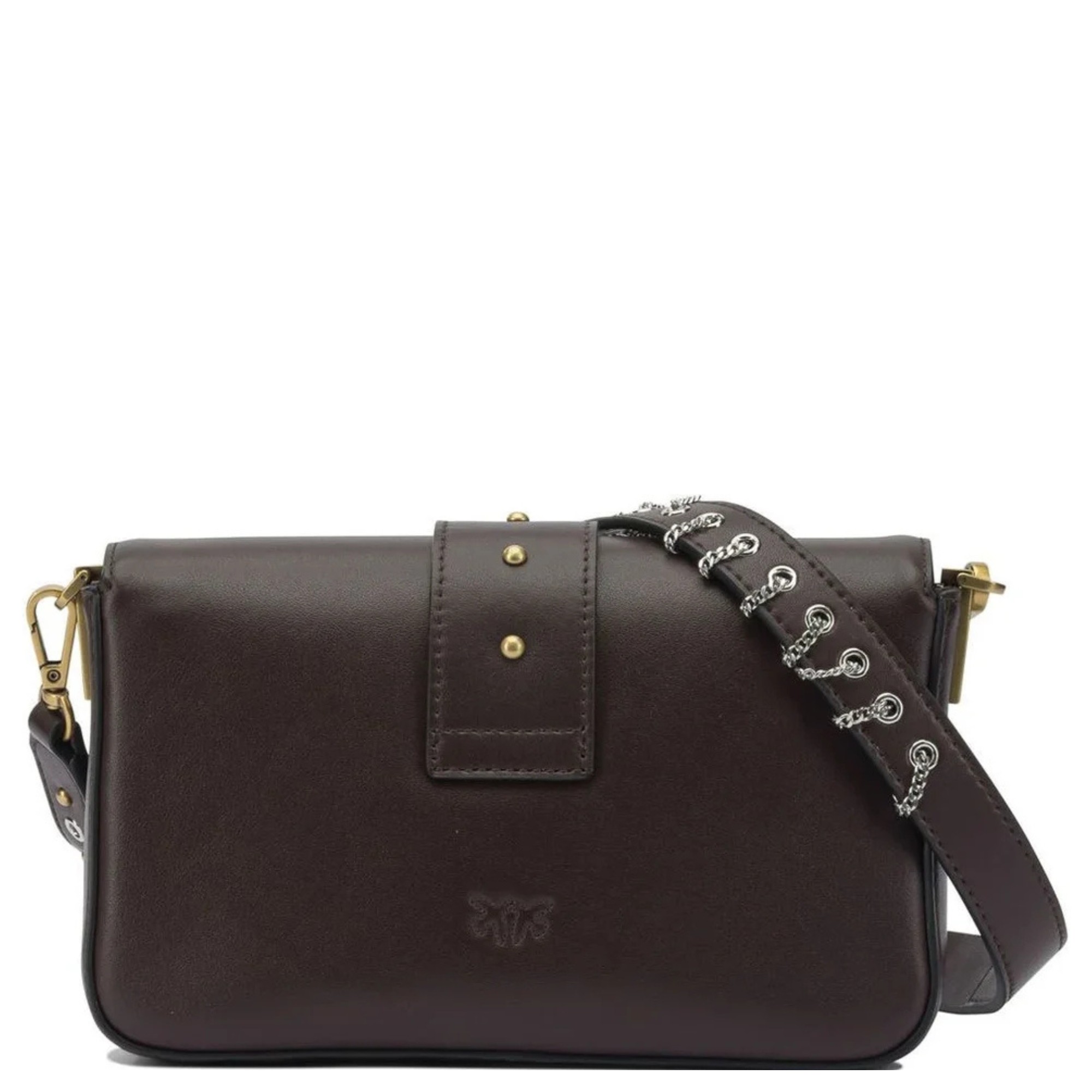 PINKO Rankinė per petį moterims, Pilka, Love one mini slouchy bag 2