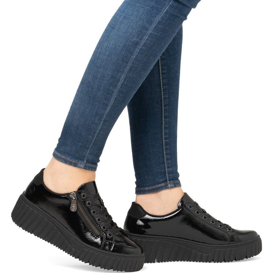 RIEKER Laisvalaikio bateliai moterims, Juoda, Ladies shoes 7