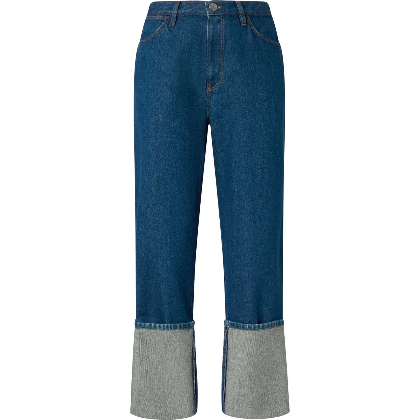 PINKO Tiesūs džinsai moterims, Mėlyna, Shaka straight trousers 1