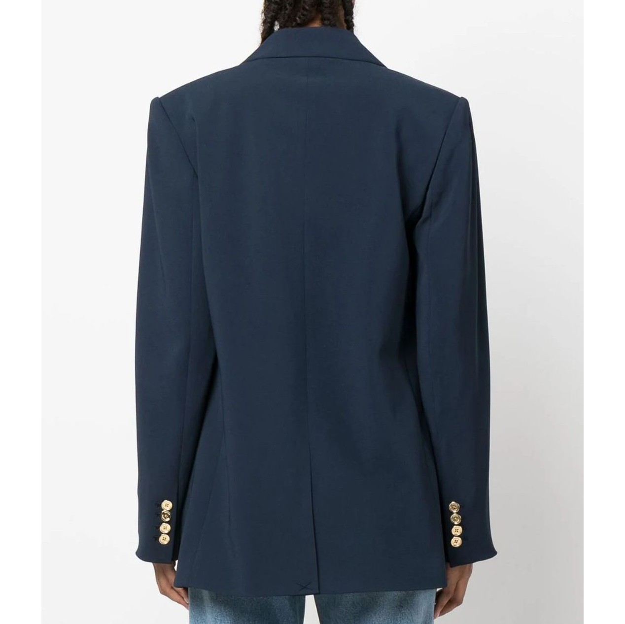 MICHAEL KORS Švarkas moterims, Mėlyna, Crepe db blazer 4