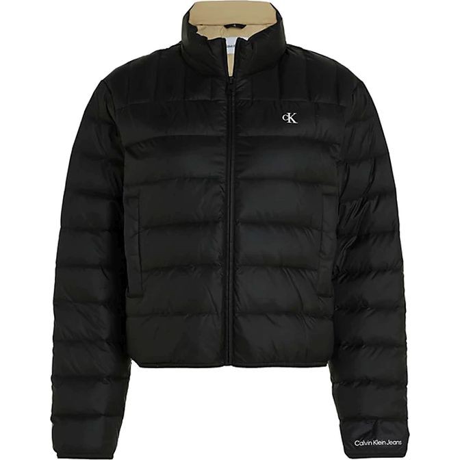 CALVIN KLEIN JEANS Pūkinė striukė moterims, Juoda, Puffer jacket