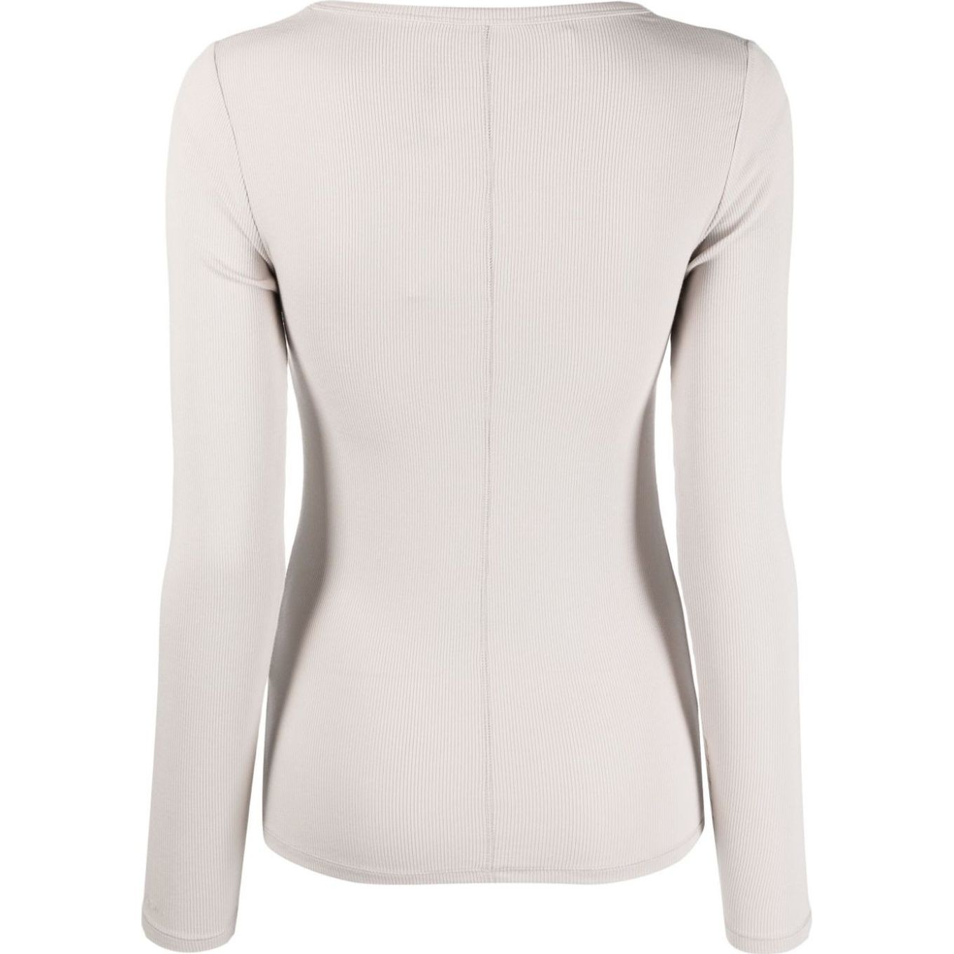 CALVIN KLEIN Palaidinės moterims, Pilka, Modal rib scoop neck ls top 2