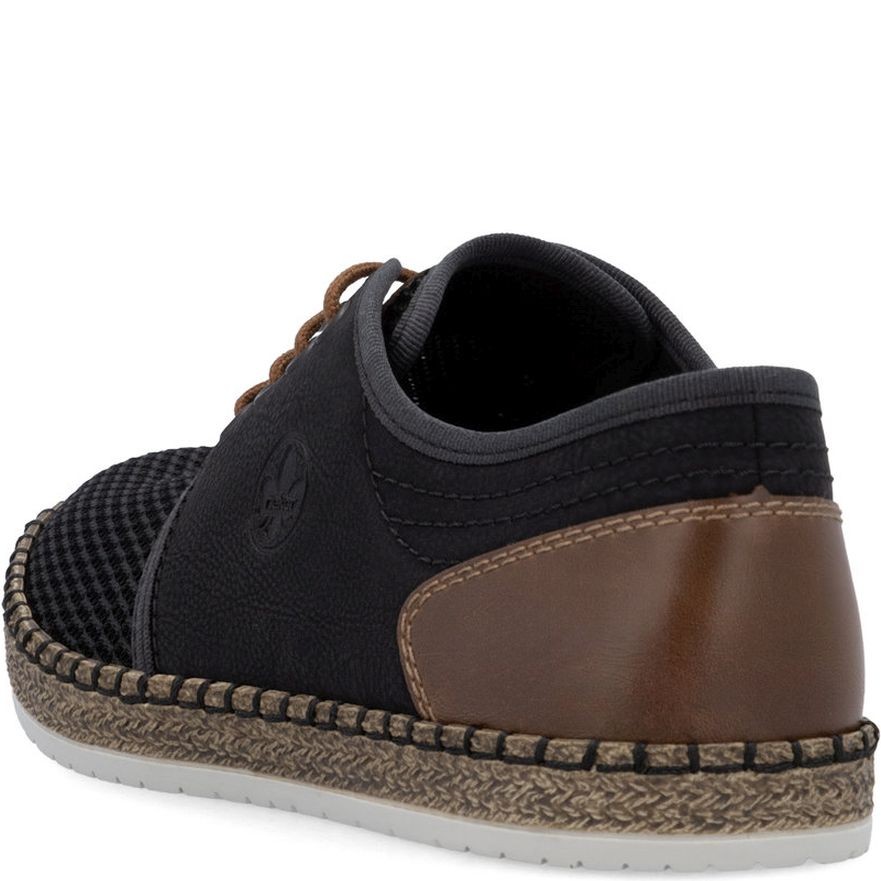 RIEKER Laisvalaikio bateliai vyrams, Juoda, Sneakers 4