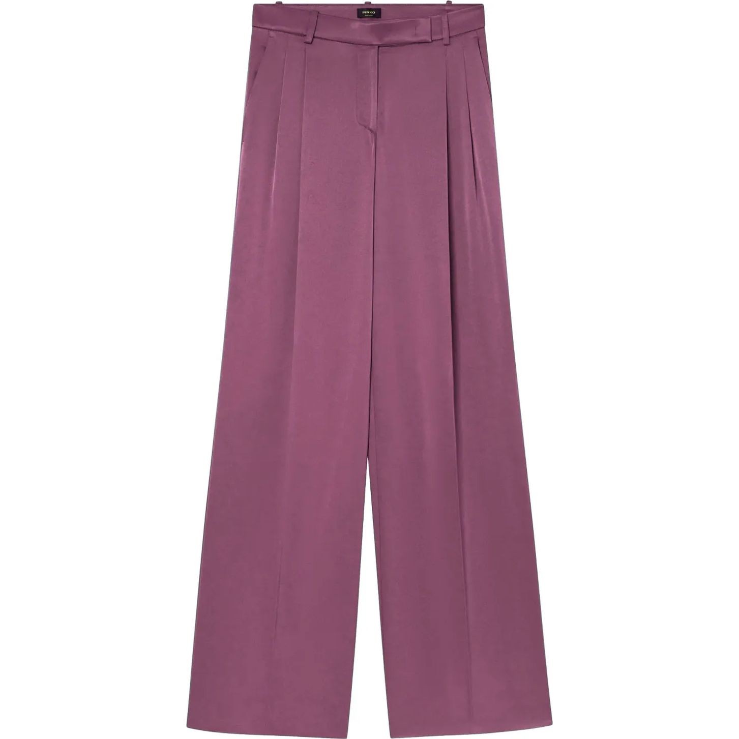 PINKO Kelnės moterims, Violetinė, Tailored satin trousers 1
