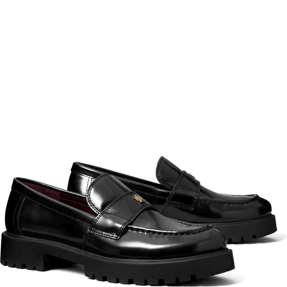 TORY BURCH Loaferiai moterims, Juoda, Classic lug loafer 2