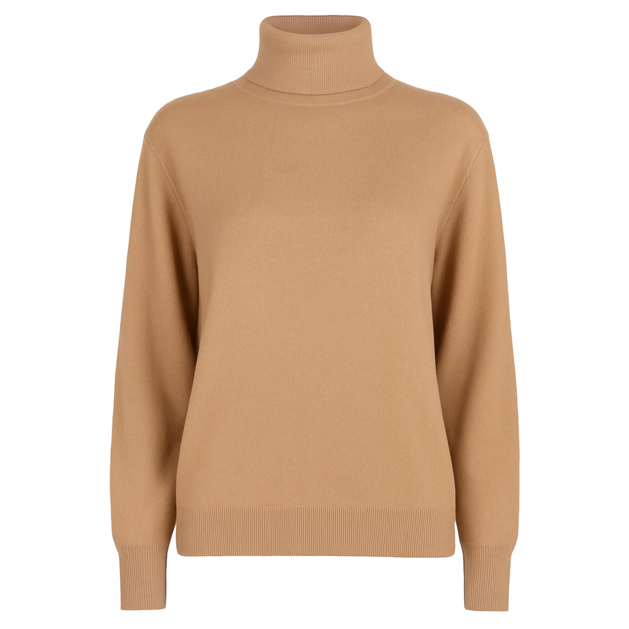 SERGIO MORETTI Megztinis su kaklu vyrams, Smėlio, Turtleneck 1