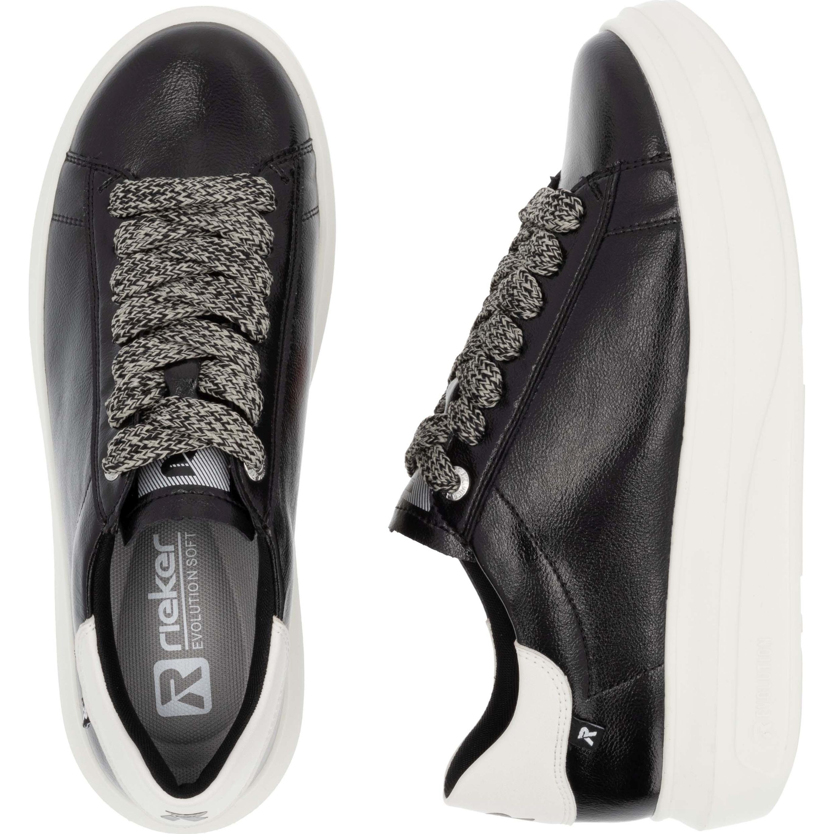 RIEKER EVOLUTION Laisvalaikio bateliai moterims, Juoda, Ladies shoes 10