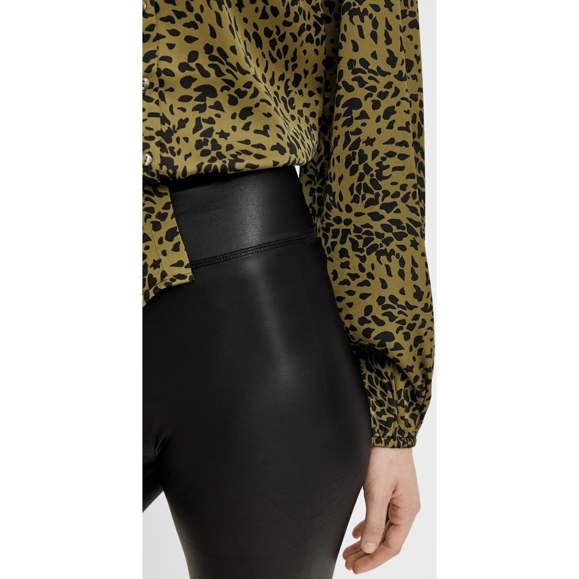 PIECES Kelnės moterims, Juoda, PCAMINDA HW LEGGINGS 5