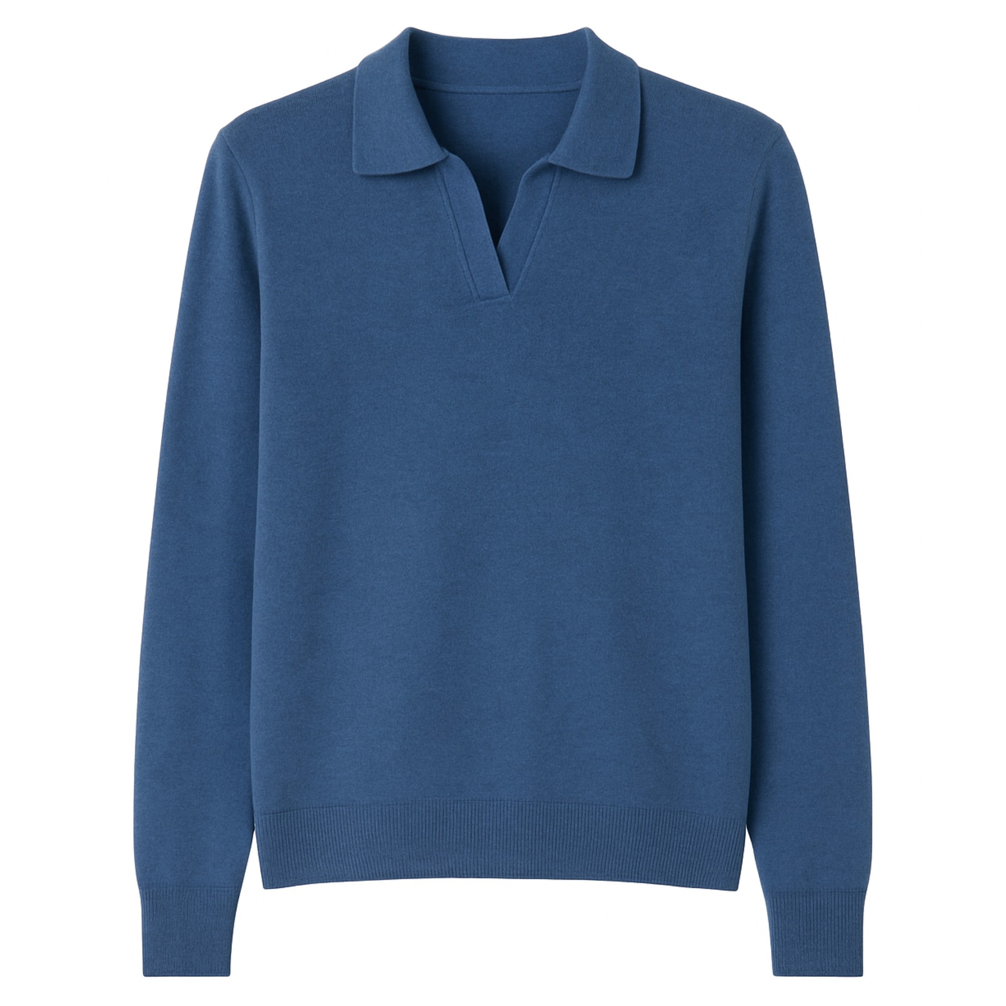 SERGIO MORETTI Polo marškiniai ilgos rank. vyrams, Mėlyna, Polo long 1