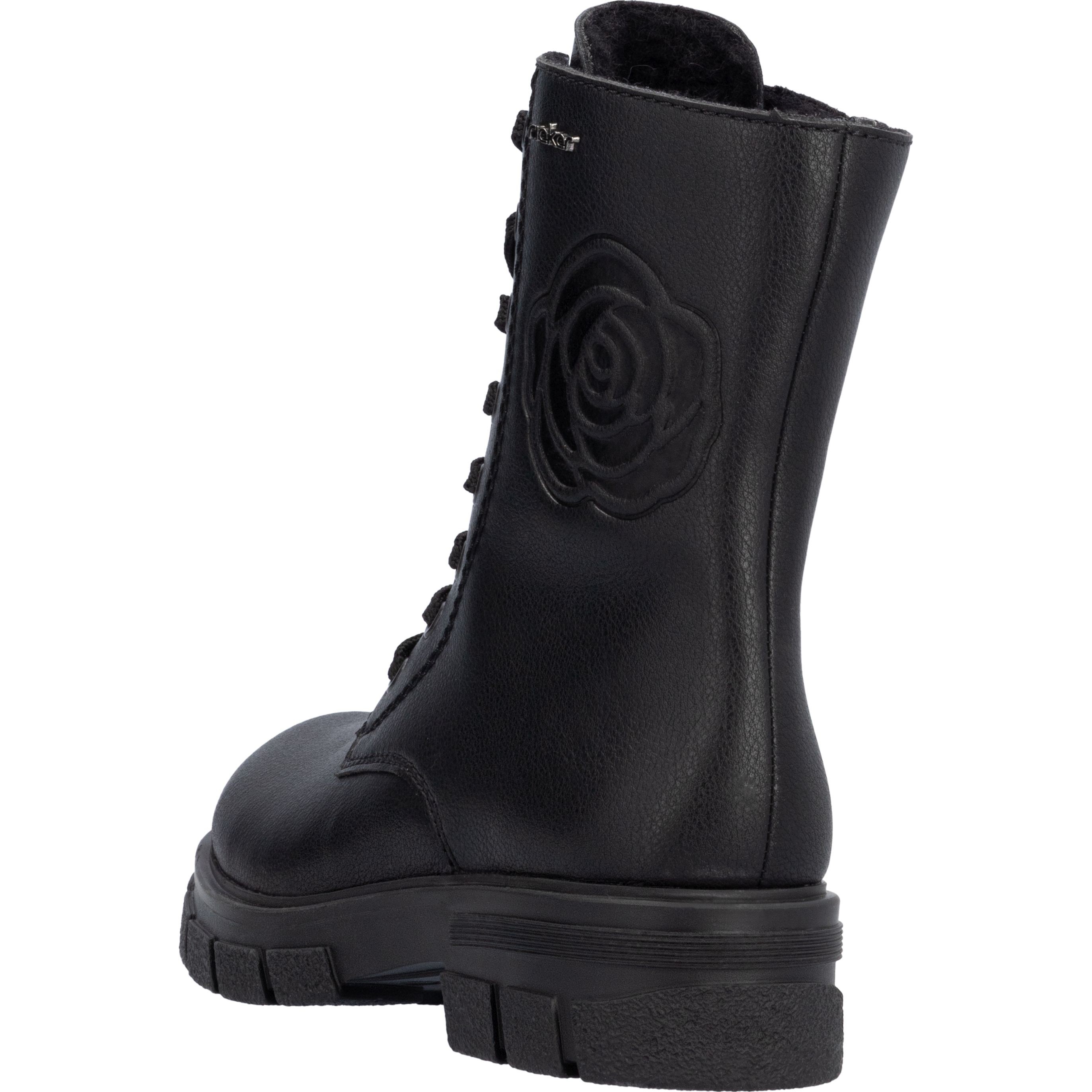 RIEKER Aulinukai moterims, Juoda, Ladies mid height boots 6