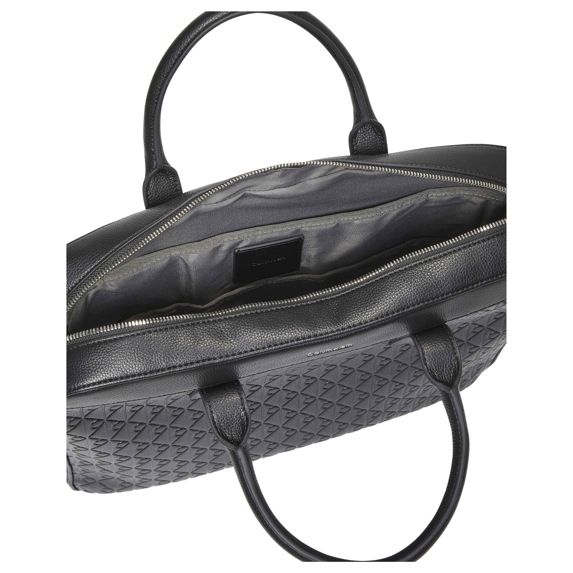 CALVIN KLEIN Dėklas kompiuteriui vyrams, Juoda, emblem emboss commuter 3