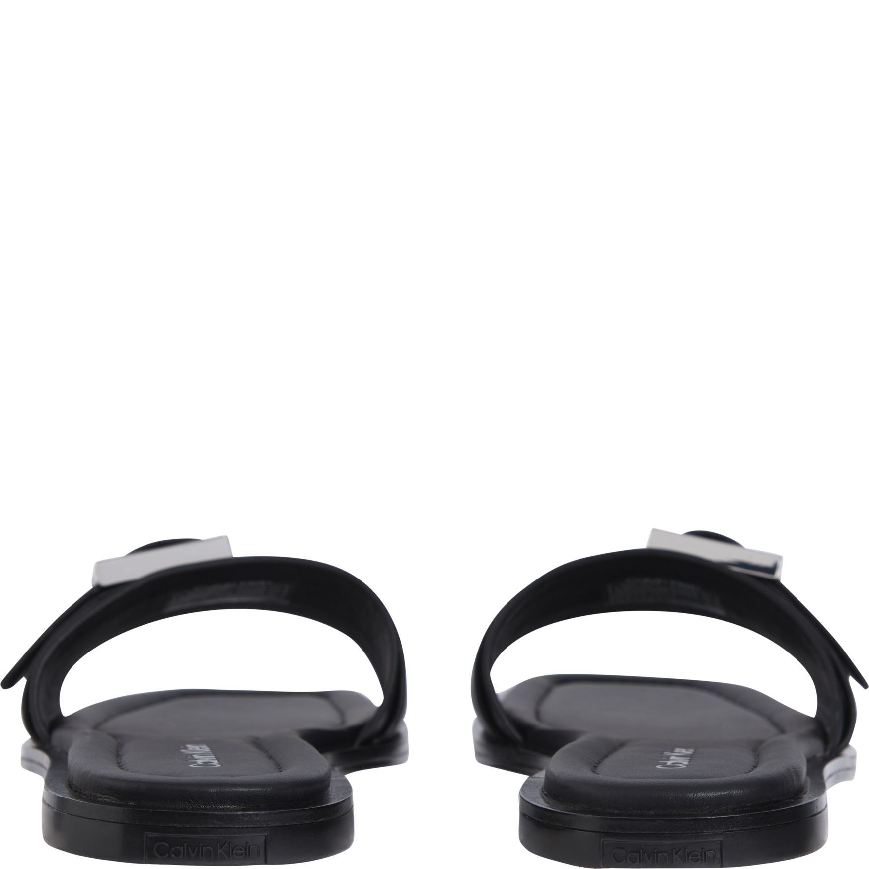 CALVIN KLEIN Basutės moterims, Juoda, Flat slide buckle 4