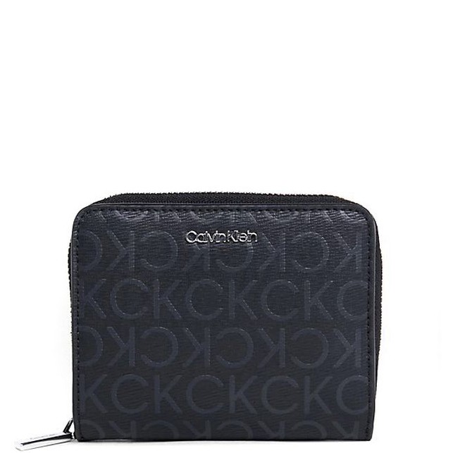 CALVIN KLEIN Piniginė moterims, Juoda, Must z/a wallet 1