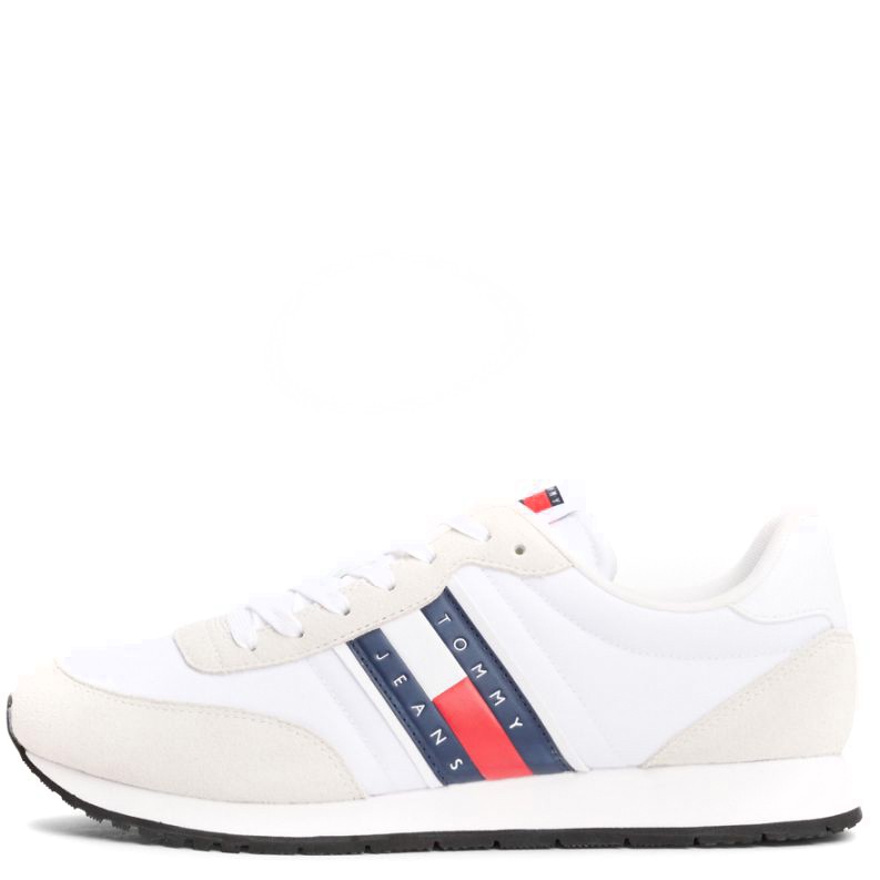 TOMMY JEANS Laisvalaikio bateliai vyrams, Balta, Runner casual leisure 3