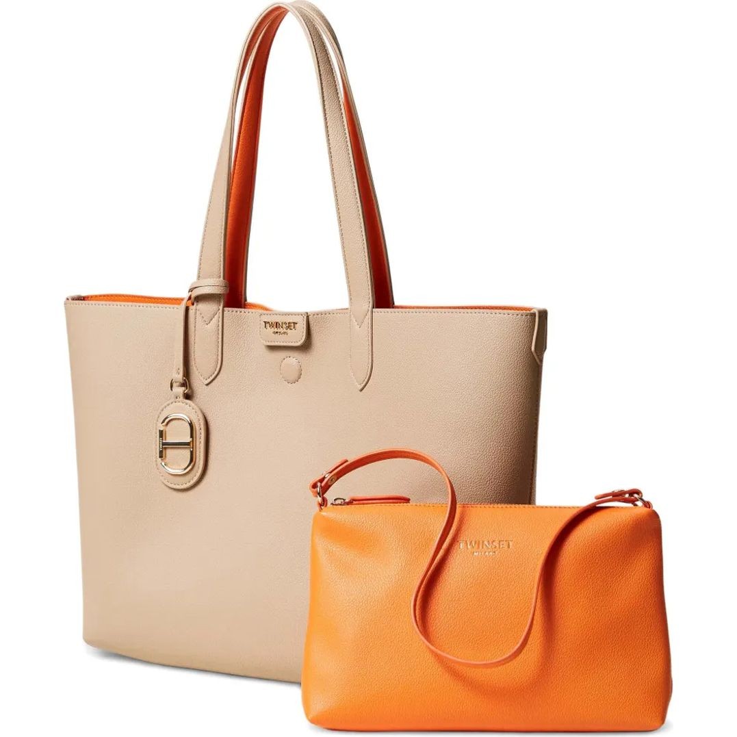 TWINSET Pirkinių krepšys moterims, Mėlyna, Everywhere tote bag 2