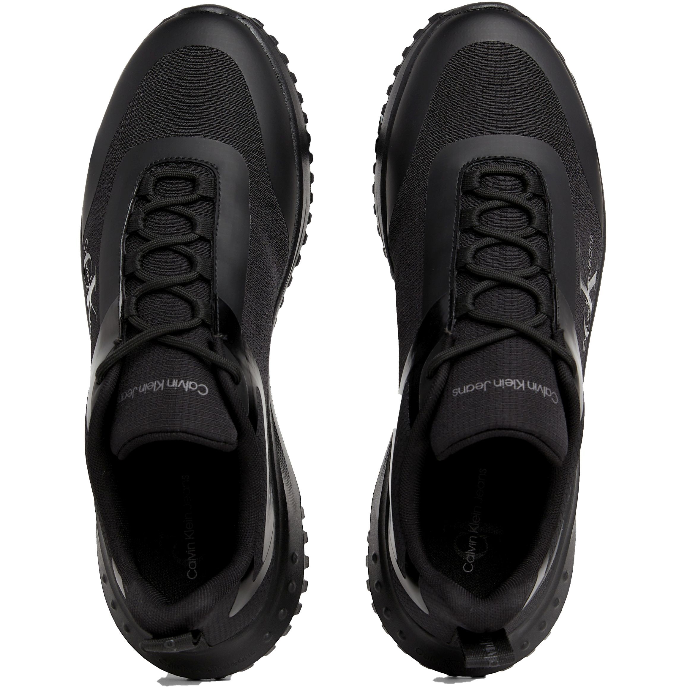 CALVIN KLEIN JEANS Laisvalaikio bateliai vyrams, Juoda, Runner low lace mix leisure 4