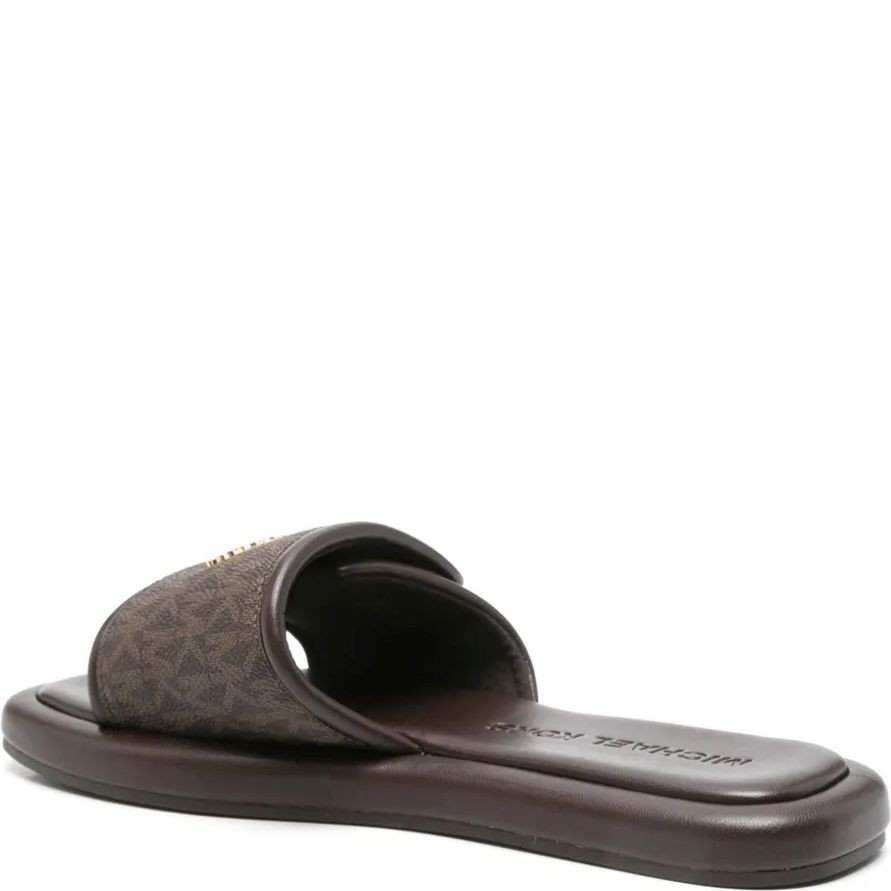 MICHAEL KORS Šlepetės moterims, Ruda, Suki flat slide 3