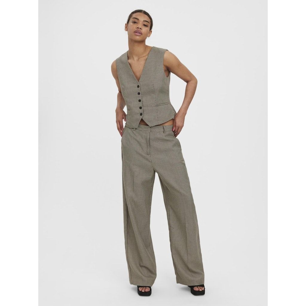 VERO MODA Kelnės moterims, Pilka, VMTROIAN MR WIDE HOUN 2