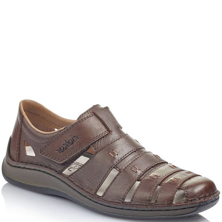 RIEKER Basutės vyrams, Ruda, SANDALS 1