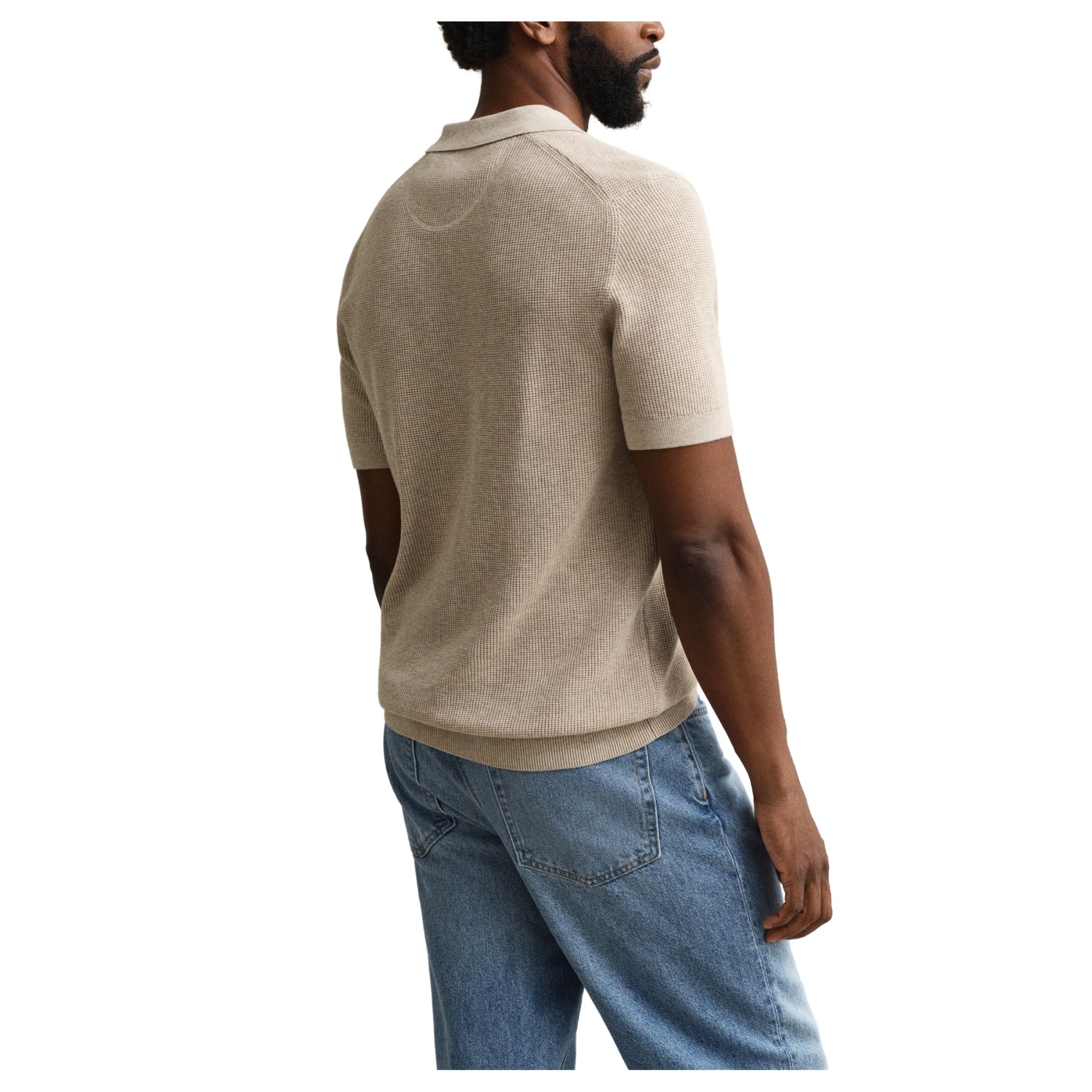 GANT Polo marškiniai ilgos rank. vyrams, Smėlio, 8030294-198 Polo long 4