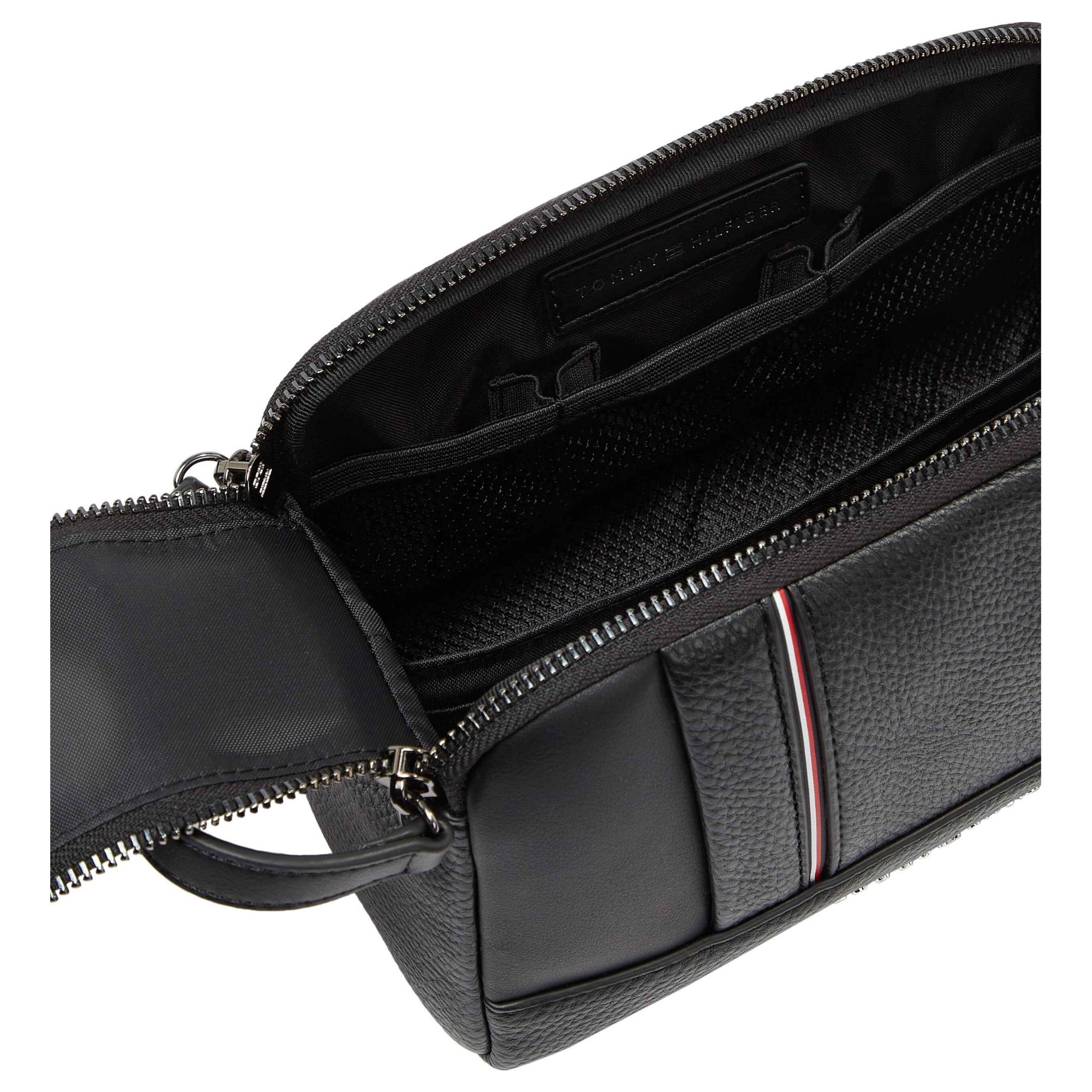 TOMMY HILFIGER Kosmetinė vyrams, Juoda, TH central washbag 4