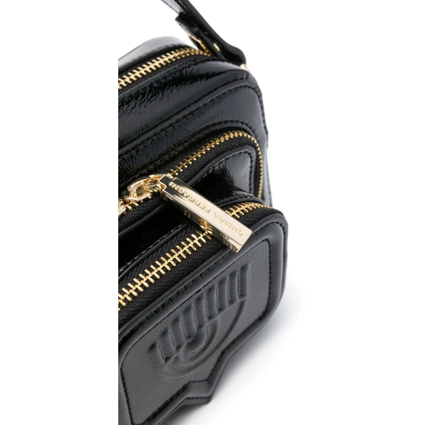 CHIARA FERRAGNI Rankinė per petį moterims, Juoda, Eyelike pocket  crossbody 3