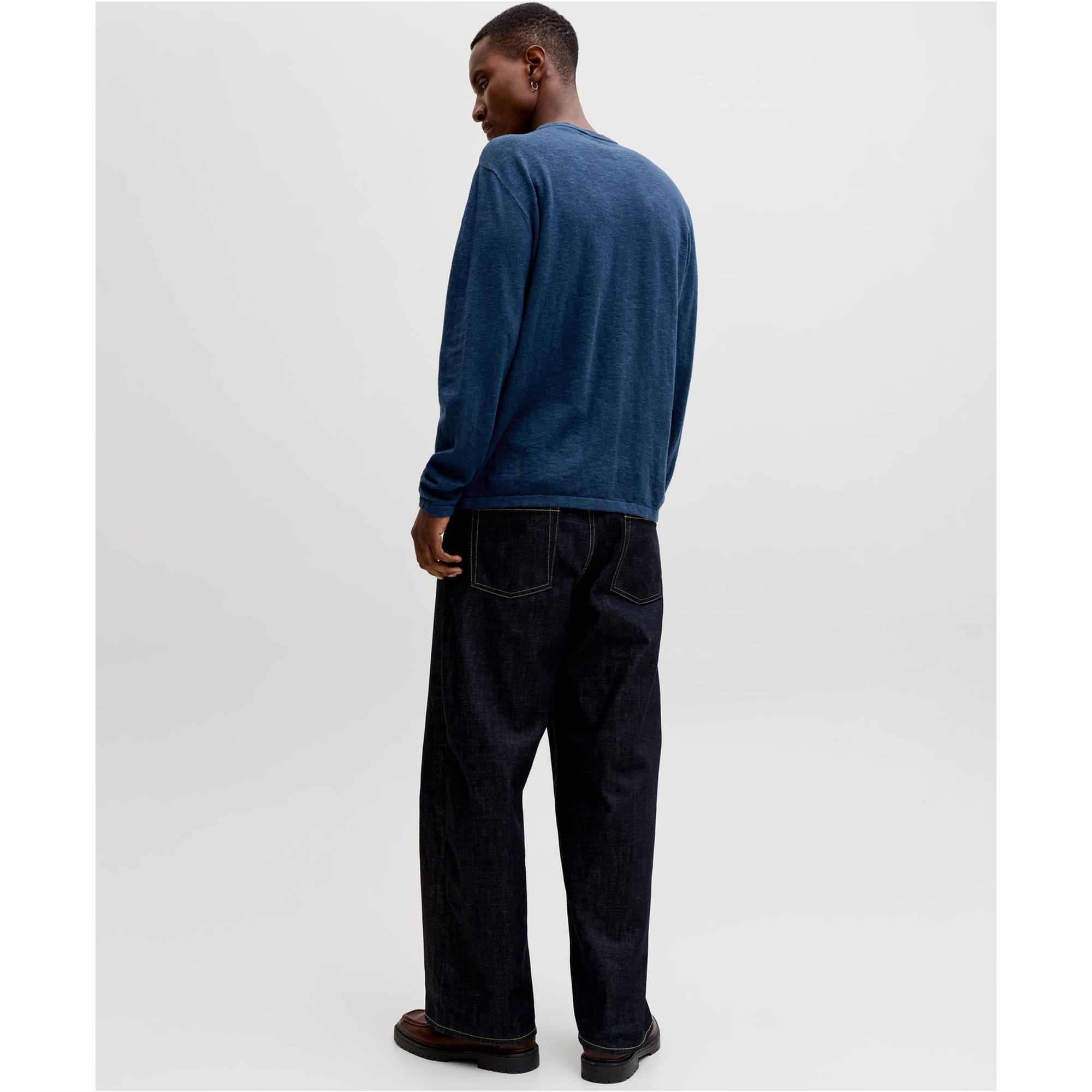 JACK & JONES Megztinis vyrams, Mėlyna, Summer knit 2