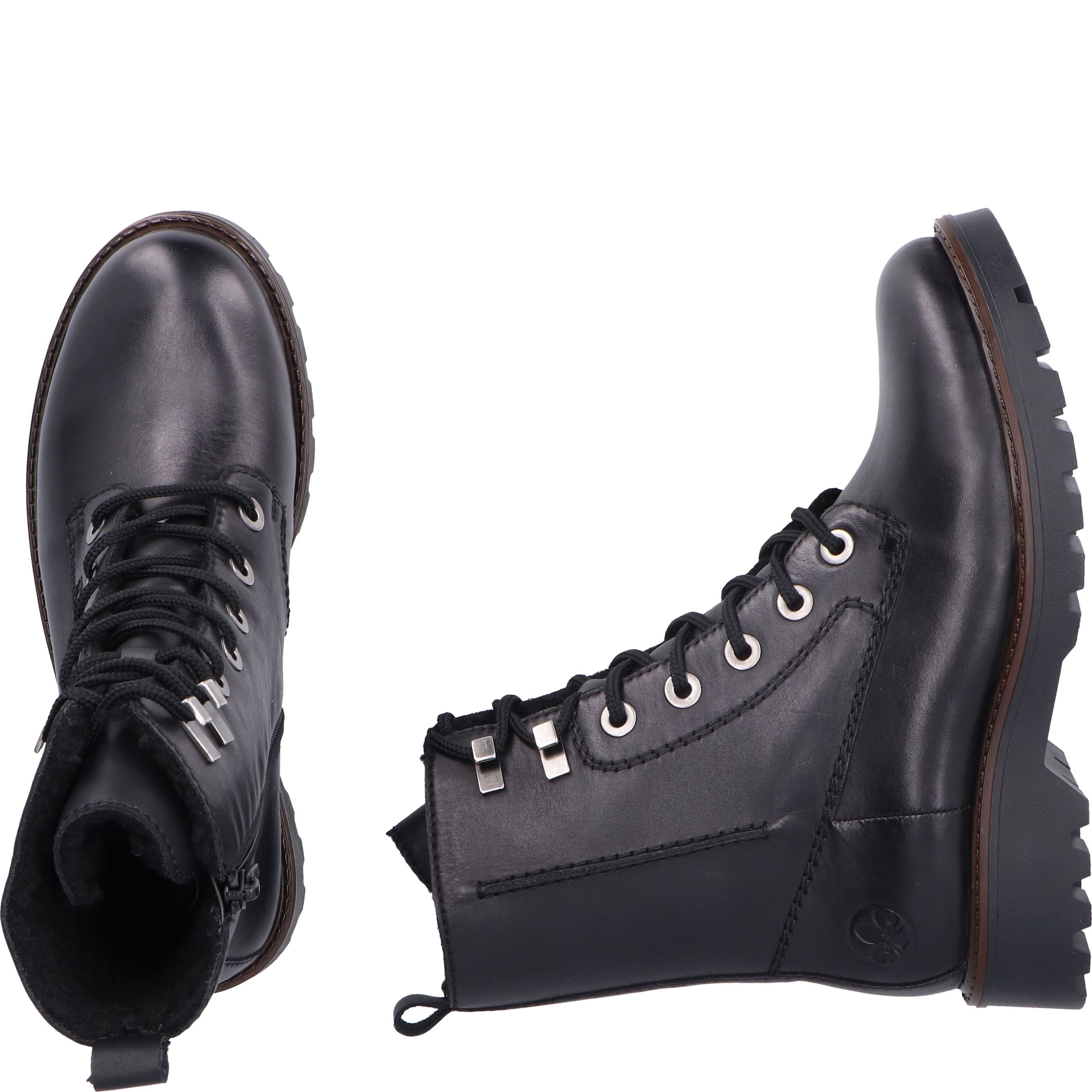 RIEKER Aulinukai moterims, Juoda, Ladies mid height boots 11